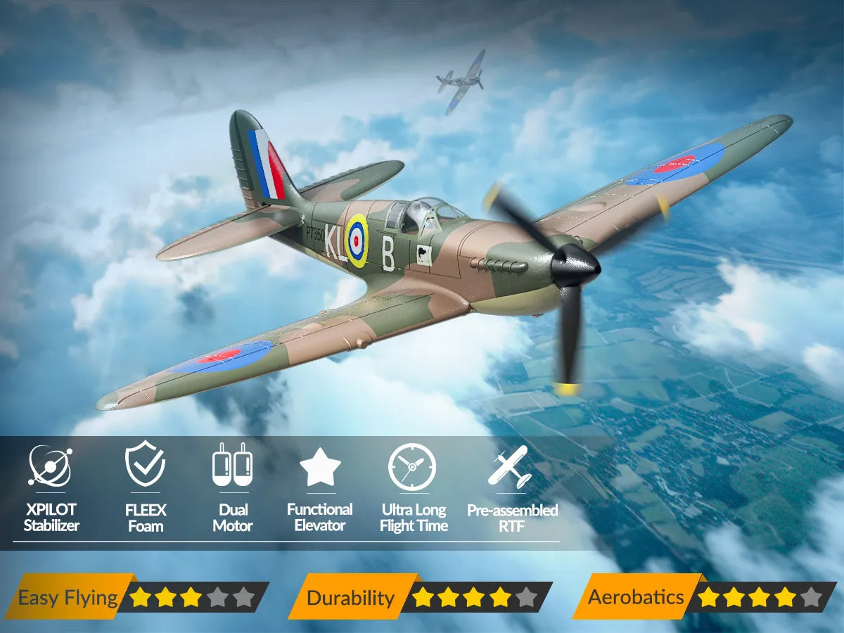 Hobby Zone Spitfire 400mm PNP RC Warbirds RC Plane 4CH-76112