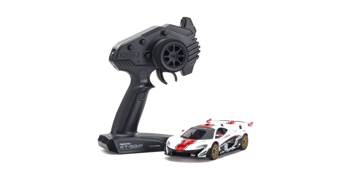 Kyosho MINI-Z RWD Series Ready Set McLaren P1™ GTR White/Red 32324WR