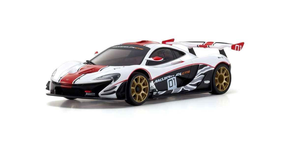 Kyosho MINI-Z RWD Series Ready Set McLaren P1™ GTR White/Red 32324WR