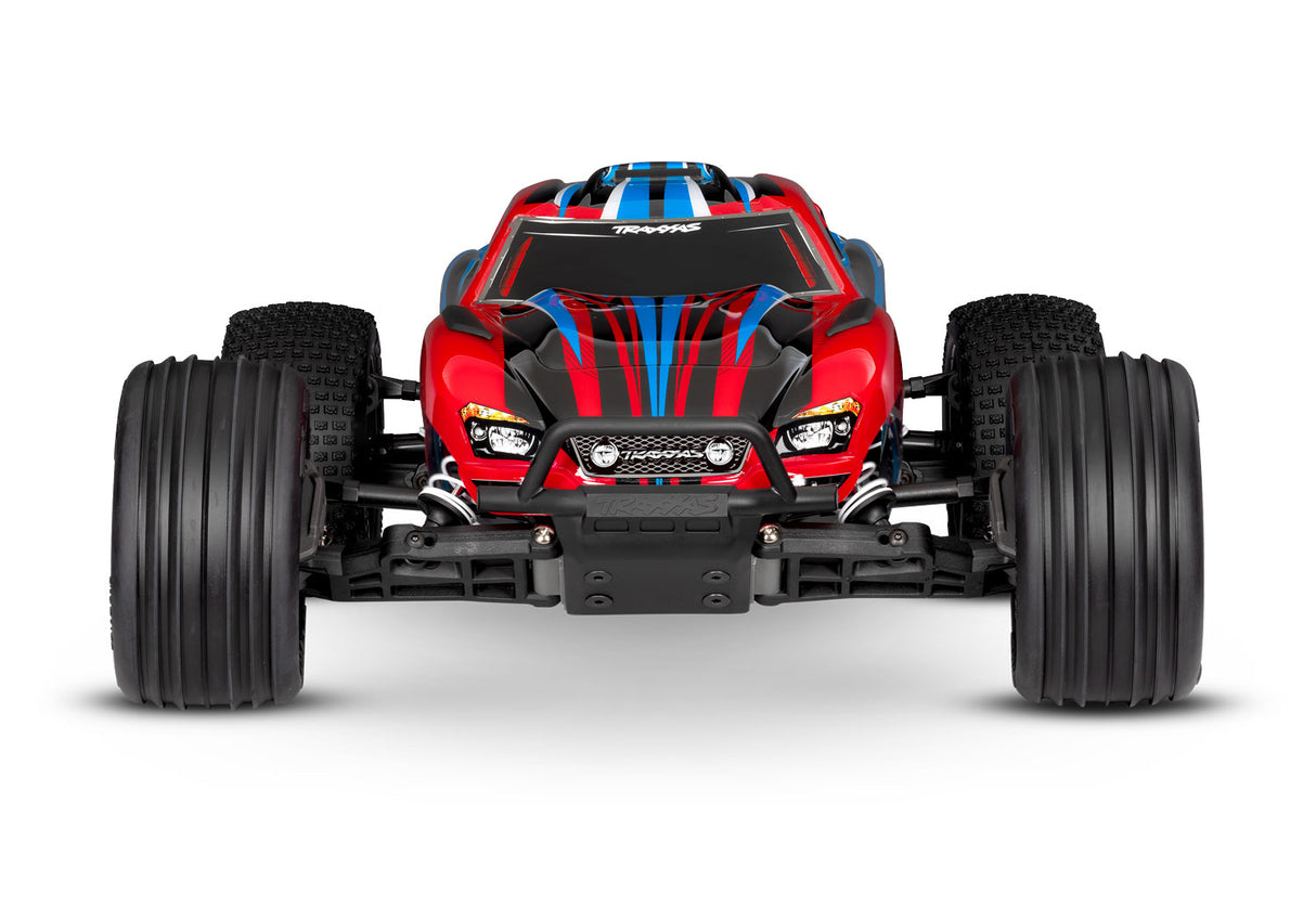 Traxxas Rustler HD 1/10 RTR 2WD Electric Stadium Truck (Red) w/XL-5 ESC, TQ 2.4GHz Radio, Battery & USB-C Charger