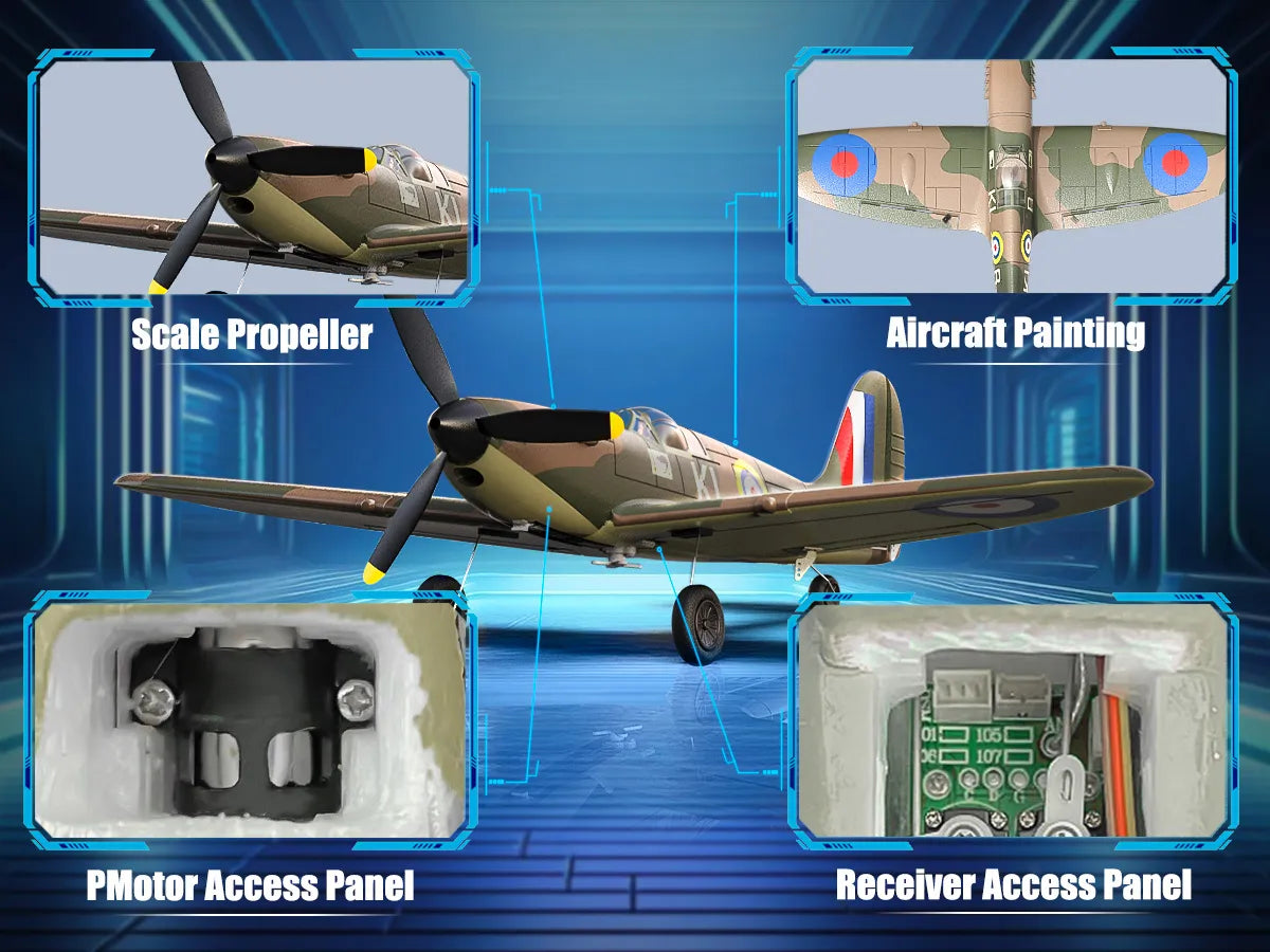 Hobby Zone Spitfire 400mm PNP RC Warbirds RC Plane 4CH-76112