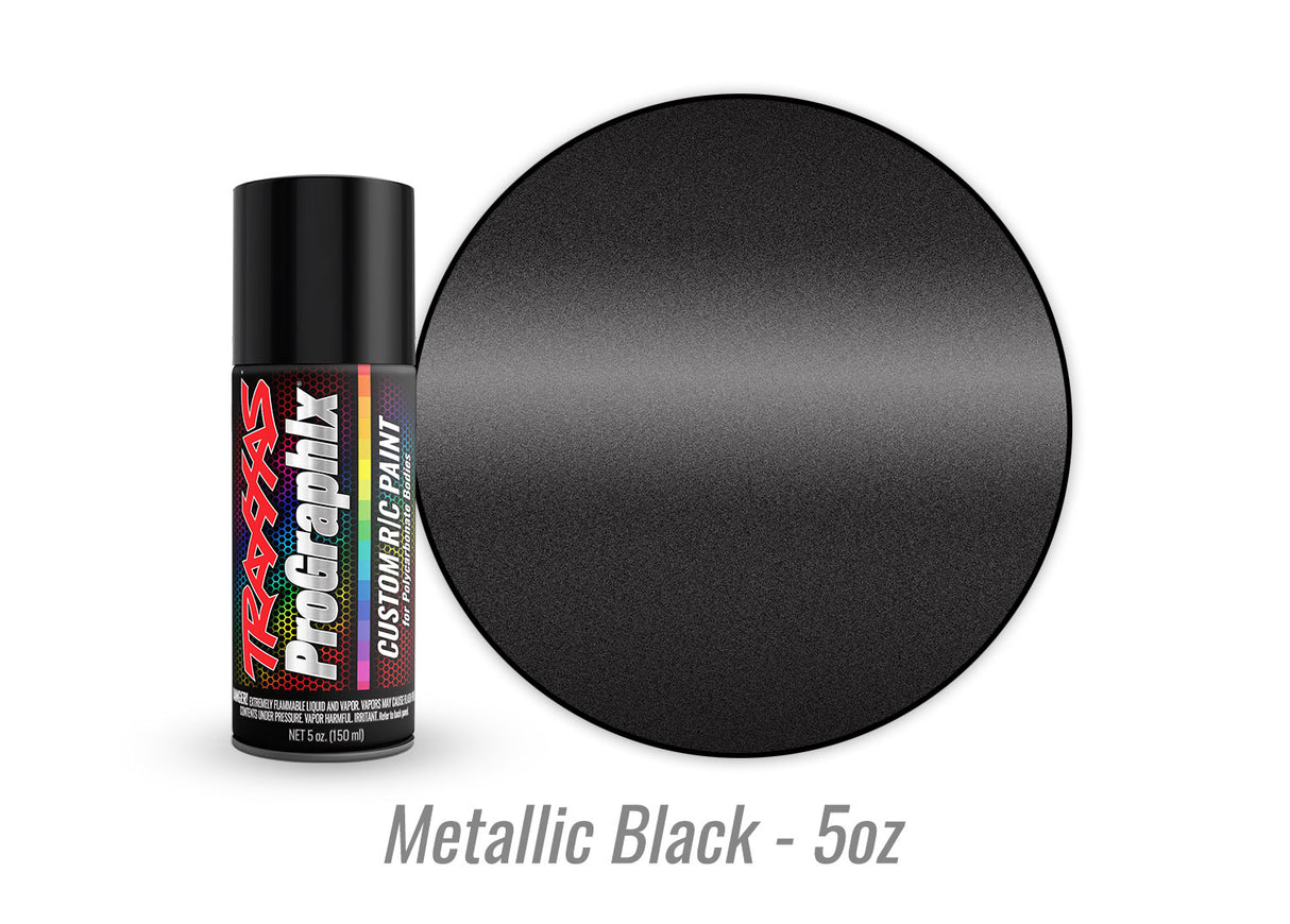 Traxxas Metallic Black ProGraphix Spray Paint (5 oz)