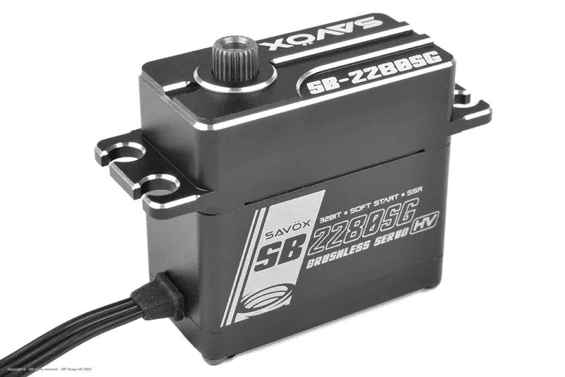 Savox SB-2280SG Digital HV Brushless Steel Gear Servo – Ultra Torque