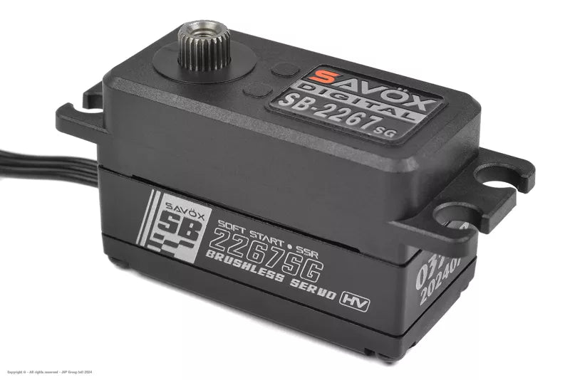 Savox SB-2267SG+ Digital Low-Profile Brushless Servo – Steel Gears