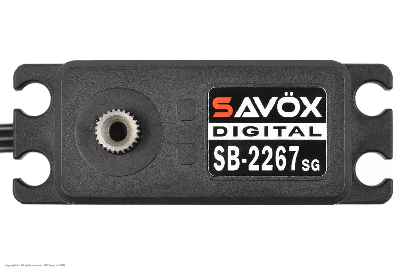 Savox SB-2267SG+ Digital Low-Profile Brushless Servo – Steel Gears