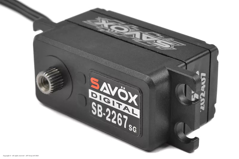 Savox SB-2267SG+ Digital Low-Profile Brushless Servo – Steel Gears
