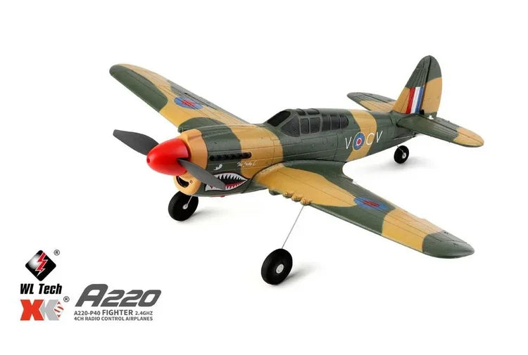 RC Pro A220 3D/6G 4CH R/C P40 Fighter Brushed