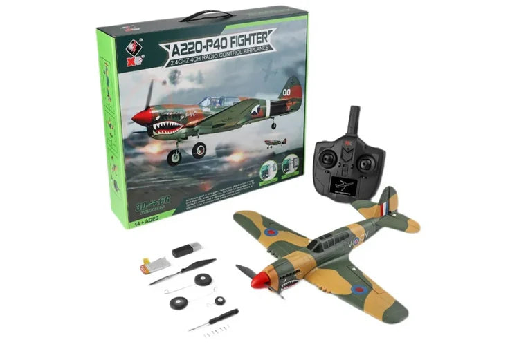 RC Pro A220 3D/6G 4CH R/C P40 Fighter Brushed