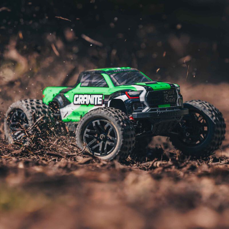 1/18 GRANITE GROM 4X4 RTR Brushed Monster Truck (Battery & Charger Included), Green