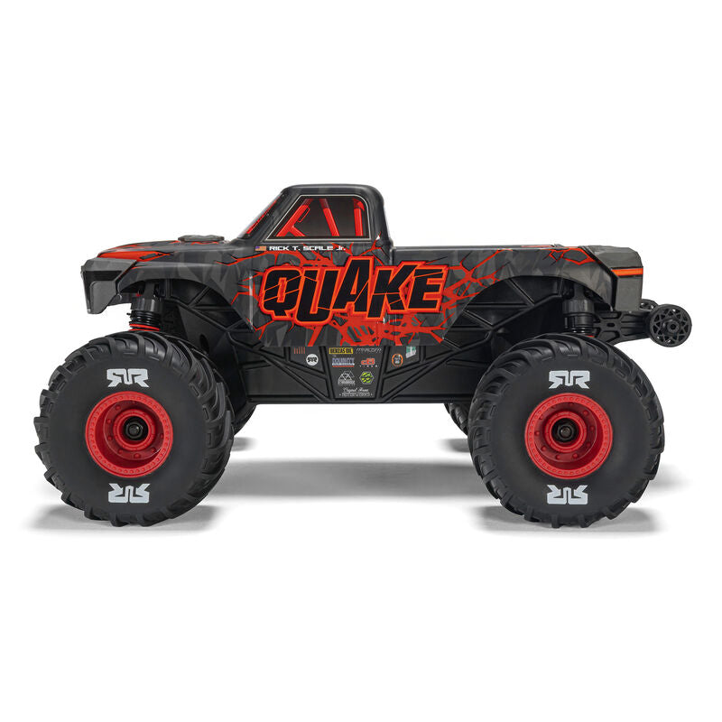 1/16 QUAKE GROM 4X4 RTR Brushed Monster Truck (Battery & Charger Included), Red