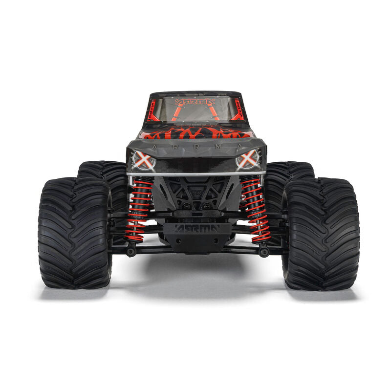 1/16 QUAKE GROM 4X4 RTR Brushed Monster Truck (Battery & Charger Included), Red
