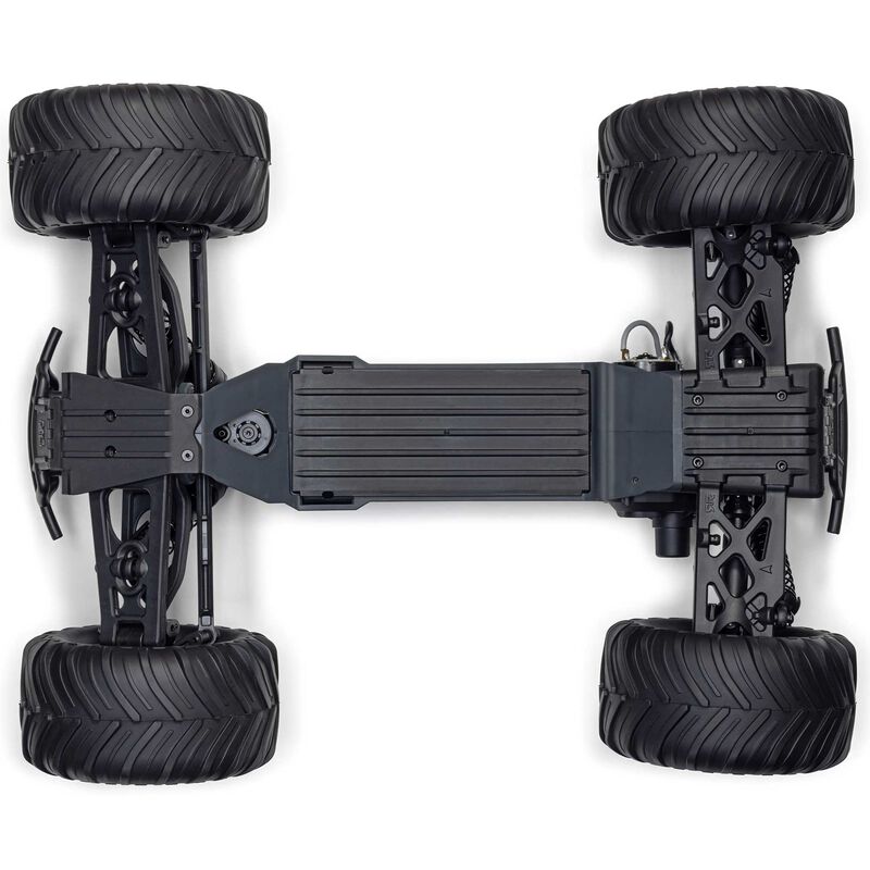 1/10 GORGON 2WD RTA Kit Brushed Monster Truck (Battery & Charger Included), Clear