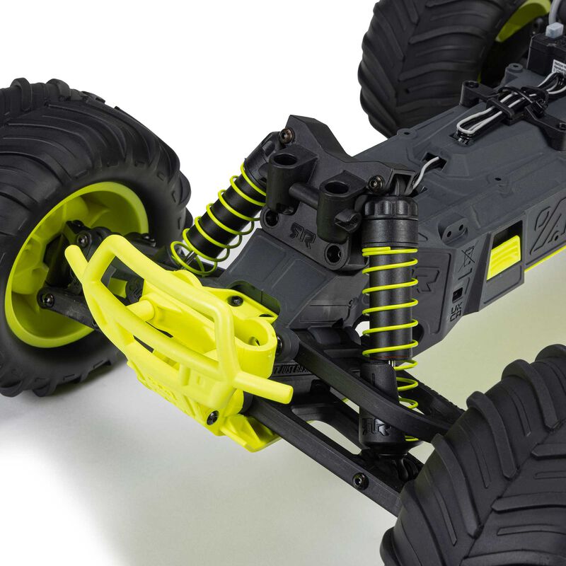 1/10 GORGON 2WD RTR Brushed Monster Truck (Battery & Charger Included), Yellow