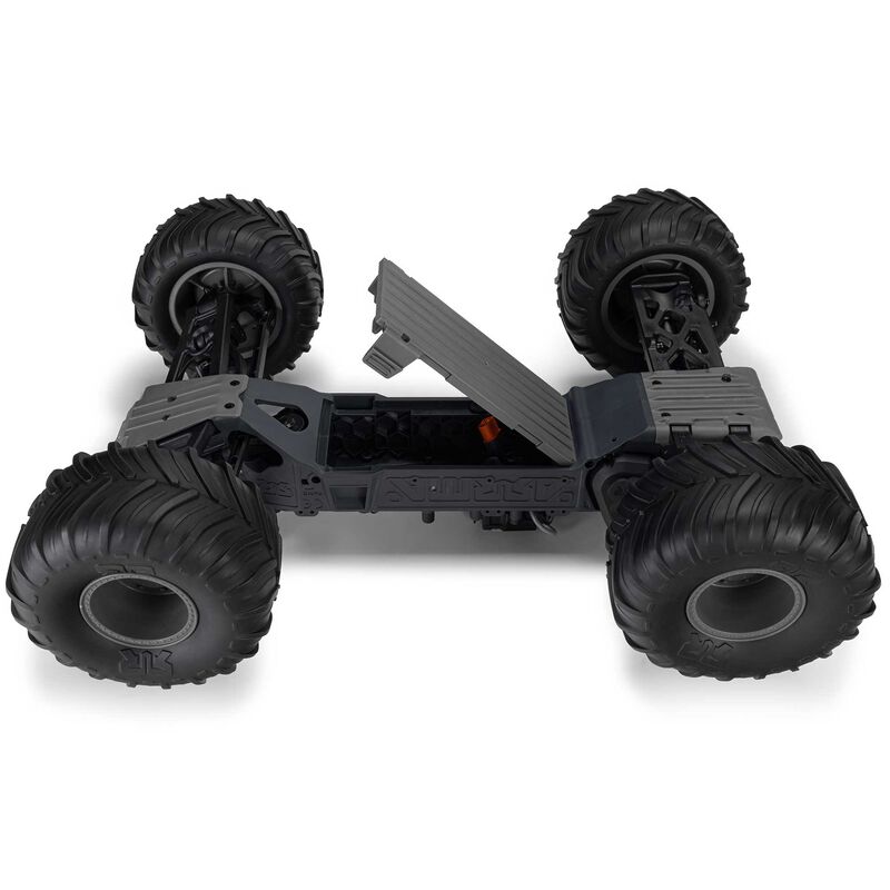 1/10 GORGON 2WD RTR Brushed Monster Truck (Battery & Charger Included), Gun Metal