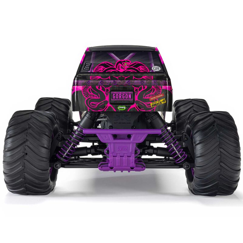 1/10 GORGON 2WD RTR Brushed Monster Truck (Battery & Charger Included), Purple
