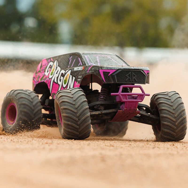 1/10 GORGON 2WD RTR Brushed Monster Truck (Battery & Charger Included), Purple