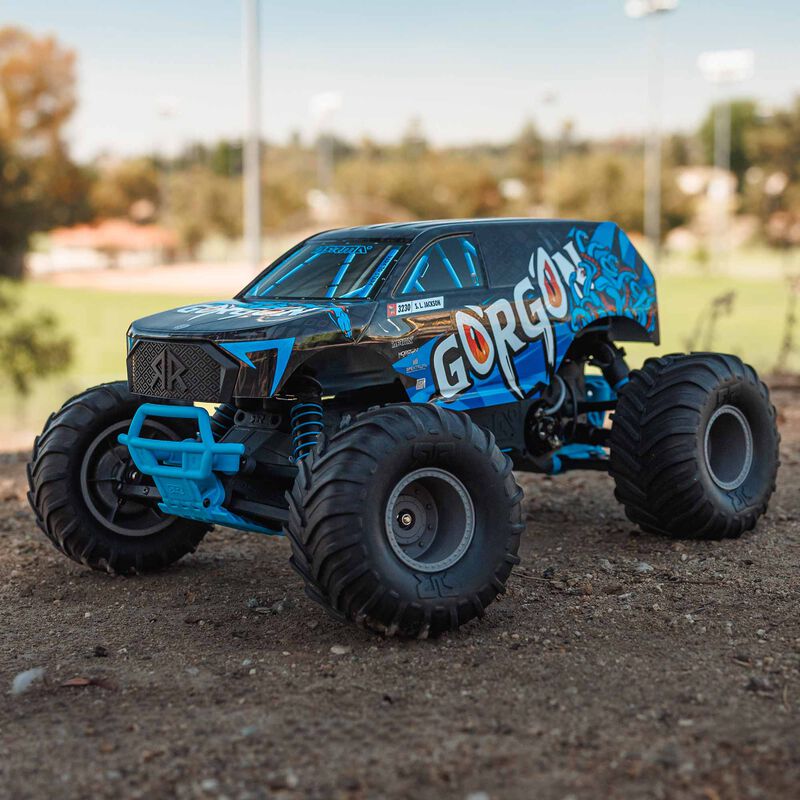 1/10 GORGON 2WD RTR Brushed Monster Truck, Blue