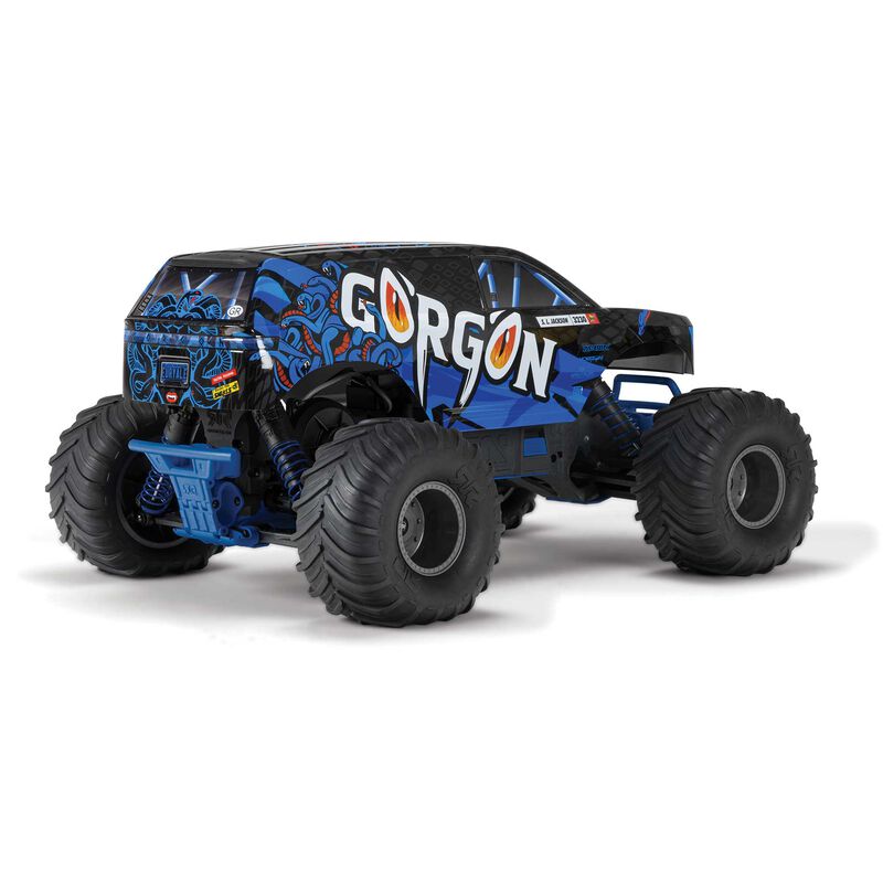 1/10 GORGON 2WD RTR Brushed Monster Truck, Blue
