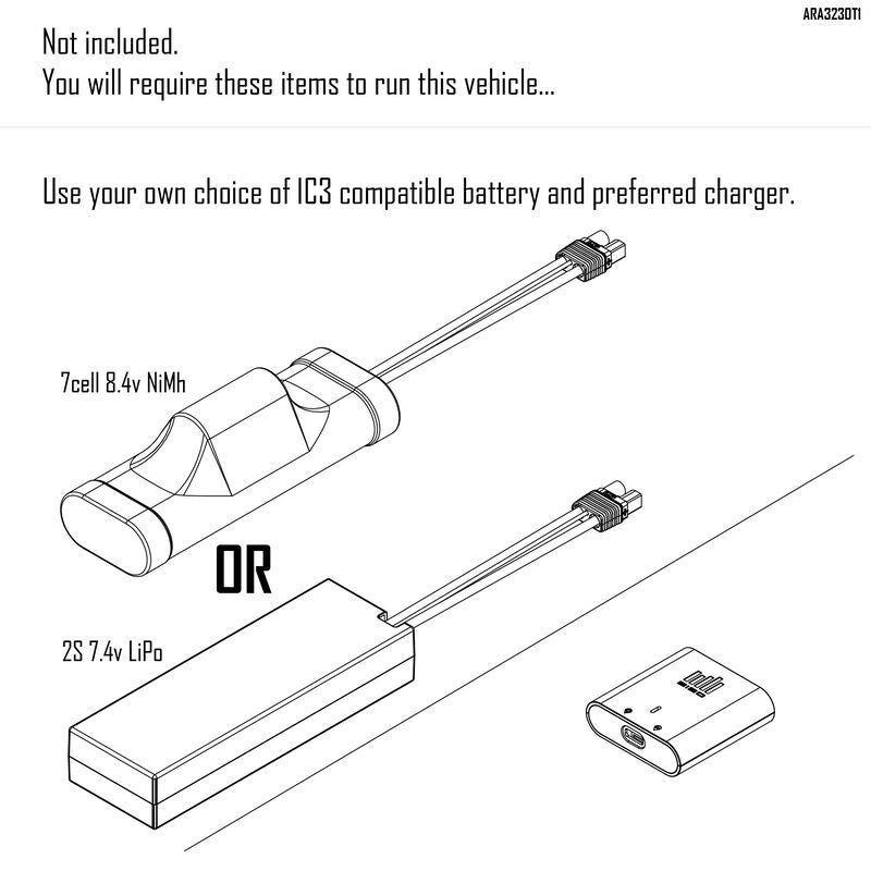 1/10 GORGON 2WD RTR Brushed Monster Truck, Blue