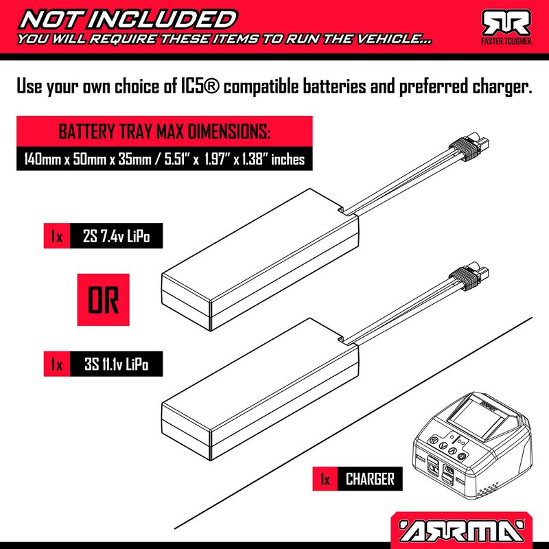 Arrma 1/10 VORTEKS 223S DSC 2WD RTR Brushless Stadium Truck