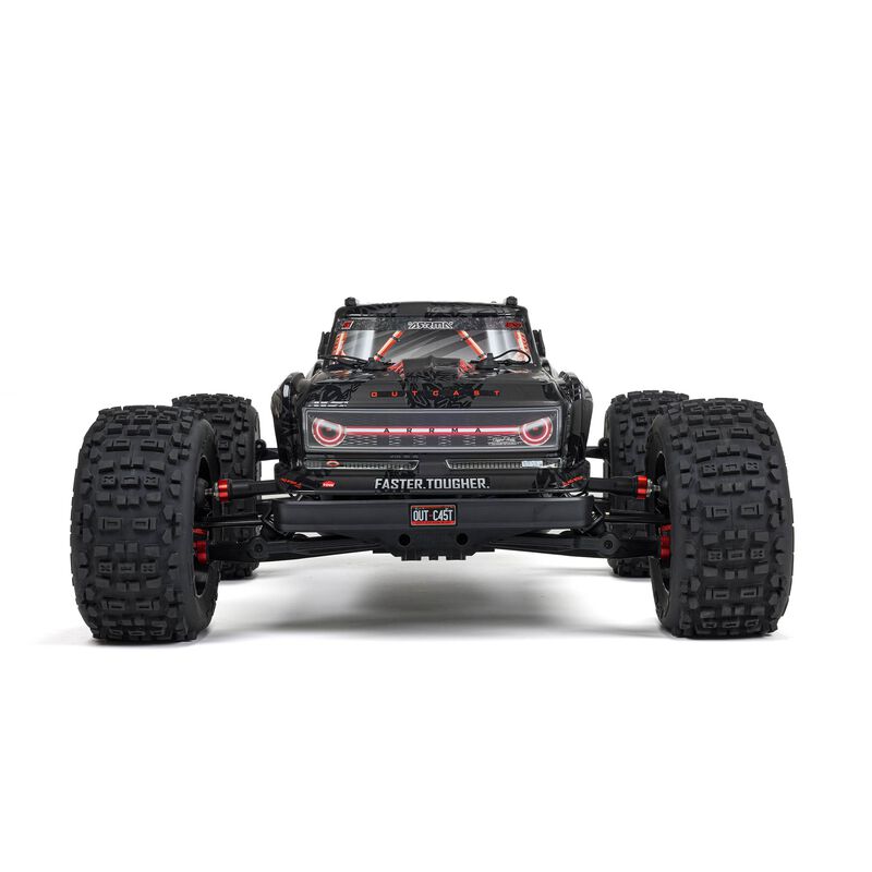 1/5 OUTCAST 8S EXB AVC 4X4 RTR Brushless Stunt Truck, Black