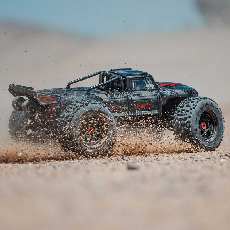 1/5 OUTCAST 8S EXB AVC 4X4 RTR Brushless Stunt Truck, Black