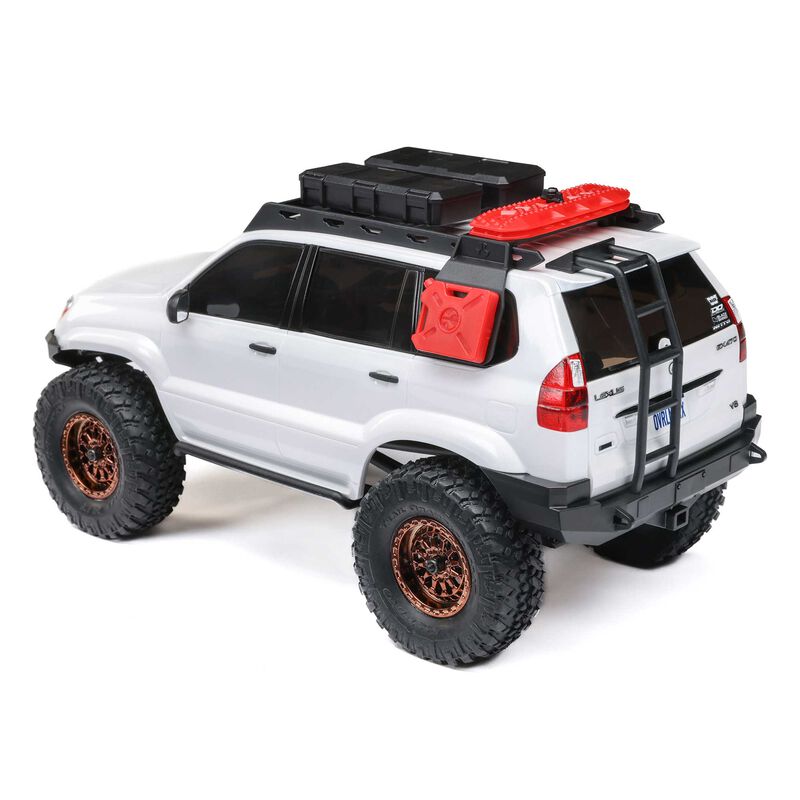 Axial 1/24 SCX24 Lexus GX 470 4X4 RTR Brushed Rock Crawler (Battery & Charger Included), White