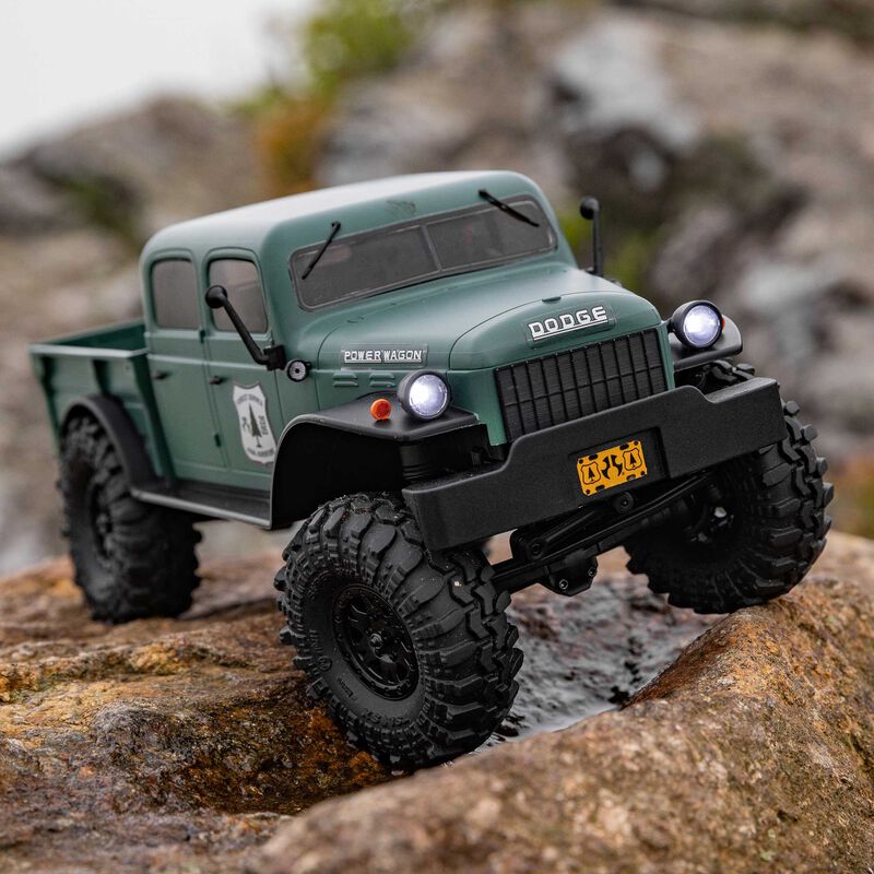Axial 1/24 SCX24 Dodge Power Wagon 4X4 RTR Brushed Rock Crawler