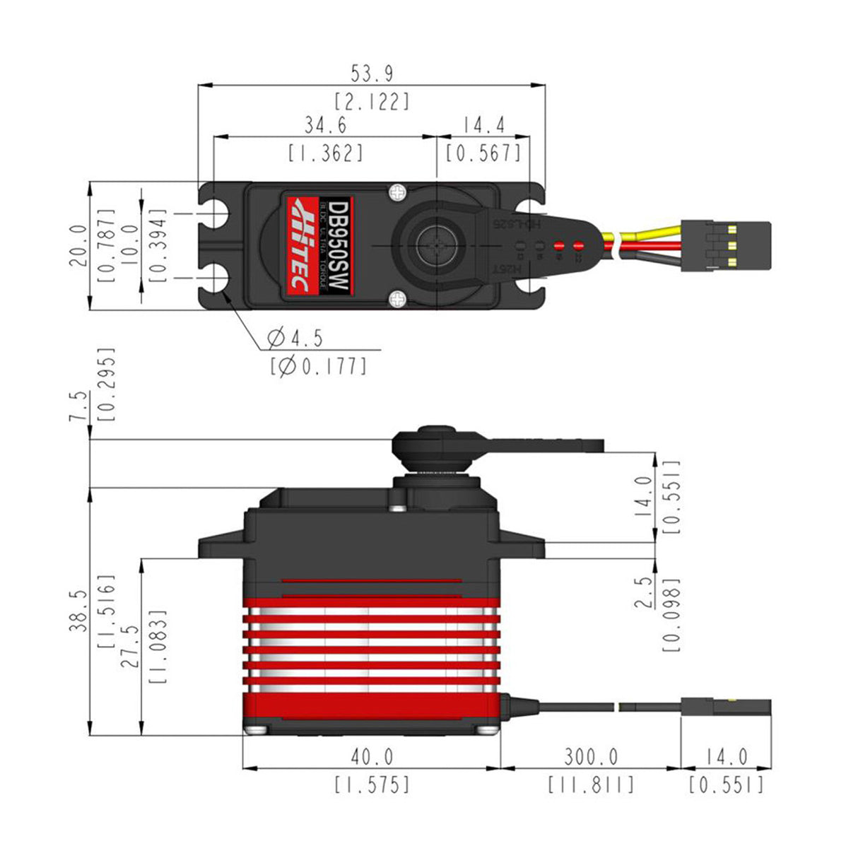 HITEC - Wide Voltage Steel Gear 25T Digital Brushless Servo