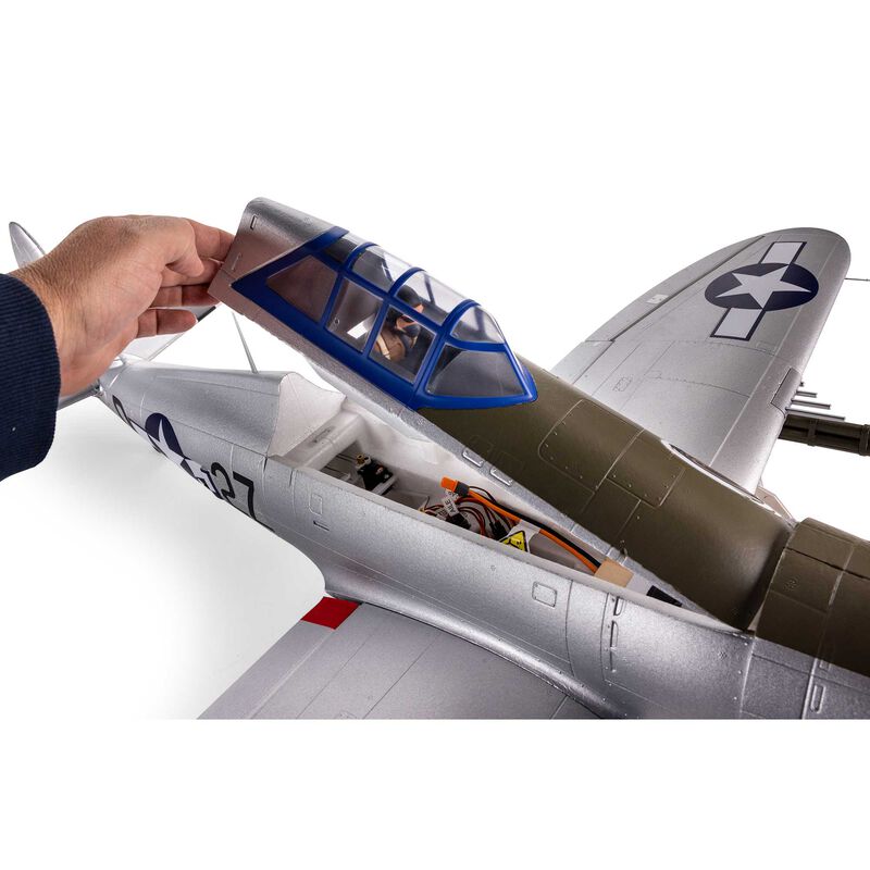 P-47 Razorback 1.2m BNF Basic with AS3X & SAFE Select - EFL08450