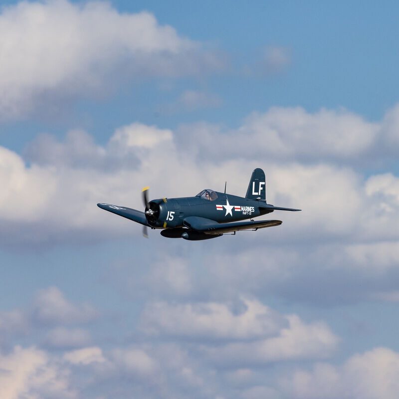 F4U-4 Corsair 1.2m BNF Basic with AS3X and SAFE Select - EFL18550