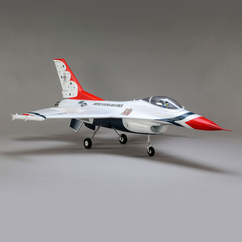 F-16 Thunderbirds 70mm EDF Jet BNF Basic with AS3X and SAFE Select - EFL78500