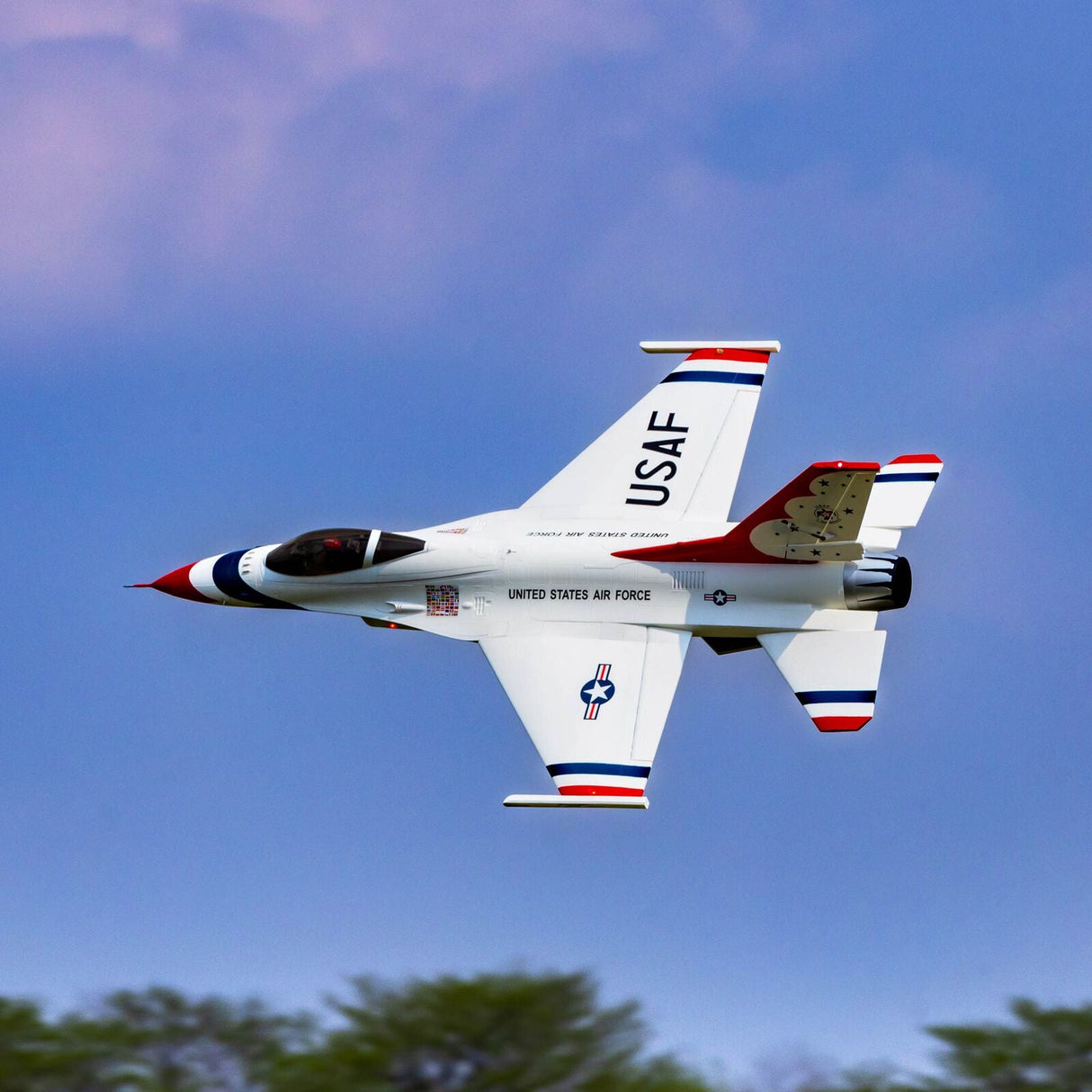 F-16 Thunderbirds 80mm EDF BNF Basic with AS3X and SAFE Select - EFL87950