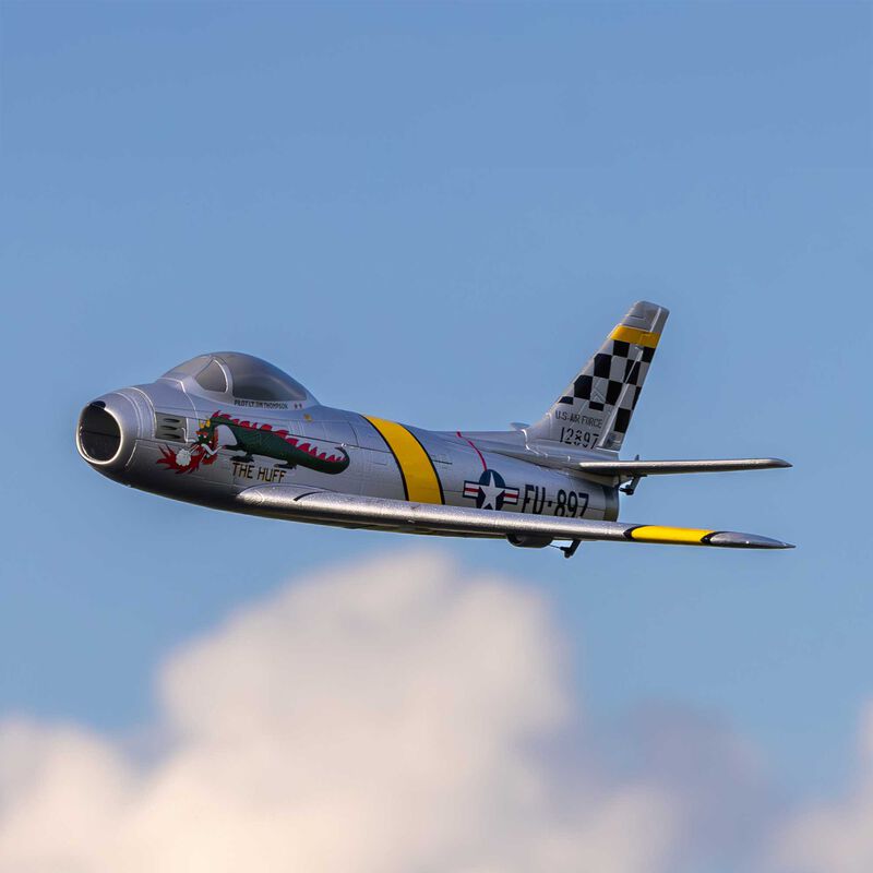 E-Flite UMX F-86 Sabre 30mm EDF Jet BNF Basic with AS3X and SAFE Select
