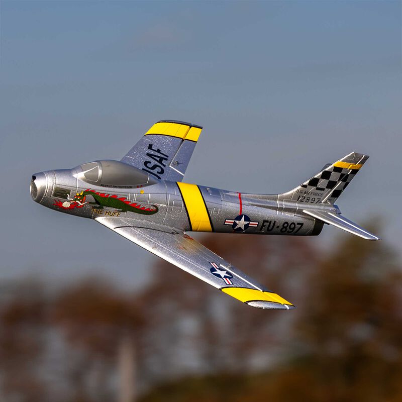 E-Flite UMX F-86 Sabre 30mm EDF Jet BNF Basic with AS3X and SAFE Select