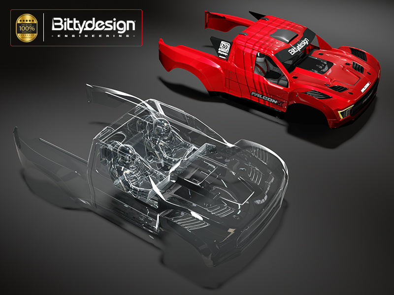 Bitty Design 1/7 FALCON-X TRAXXAS UDR Pre-Cut Body