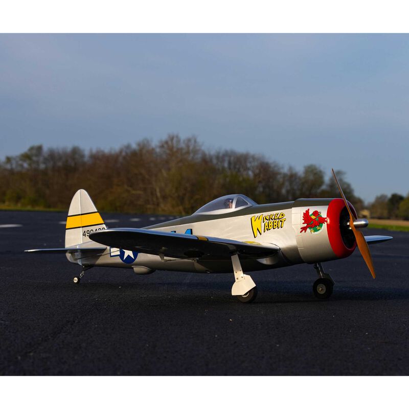 E-flite Fun Scale P-47 Thunderbolt PNP, 58.4"