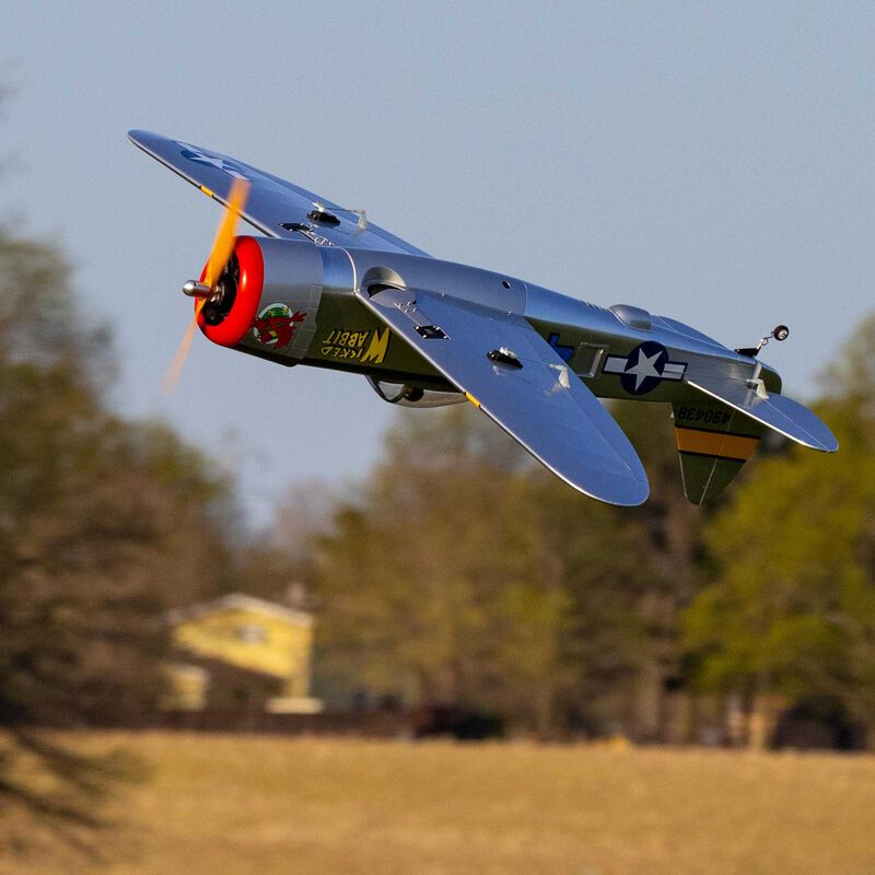 E-flite Fun Scale P-47 Thunderbolt PNP, 58.4"
