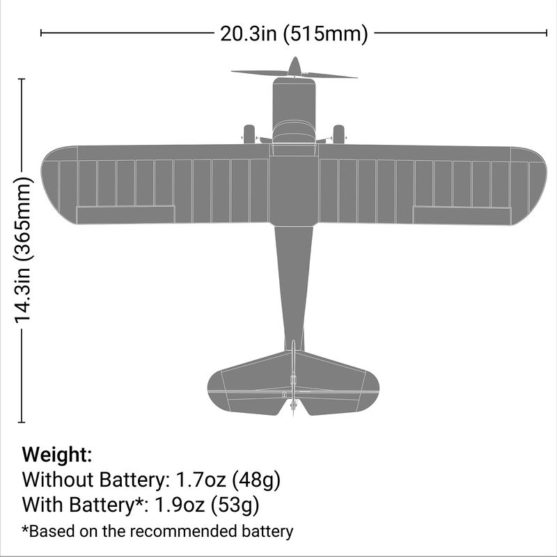 E-flite Champ Anniversary Special Edition 515mm RTF with SAFE