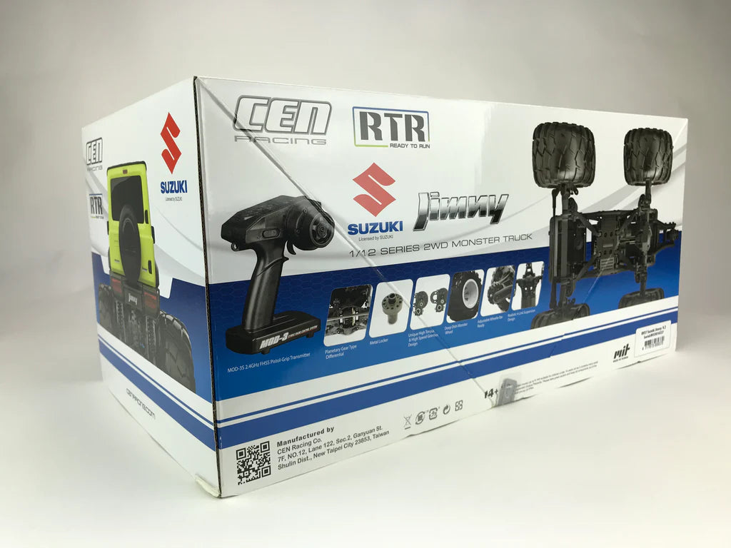 CEN Racing 8937 Suzuki Jimny (Metallic Blue) 1/12 Scale 2WD RTR Monster Truck Q-Series