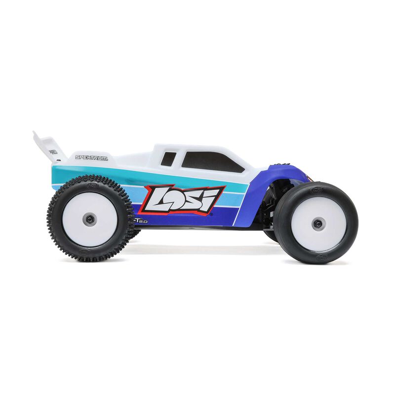 Losi 1/18 Mini-T 2.0 2S 2WD RTR Brushless Stadium Truck, Blue
