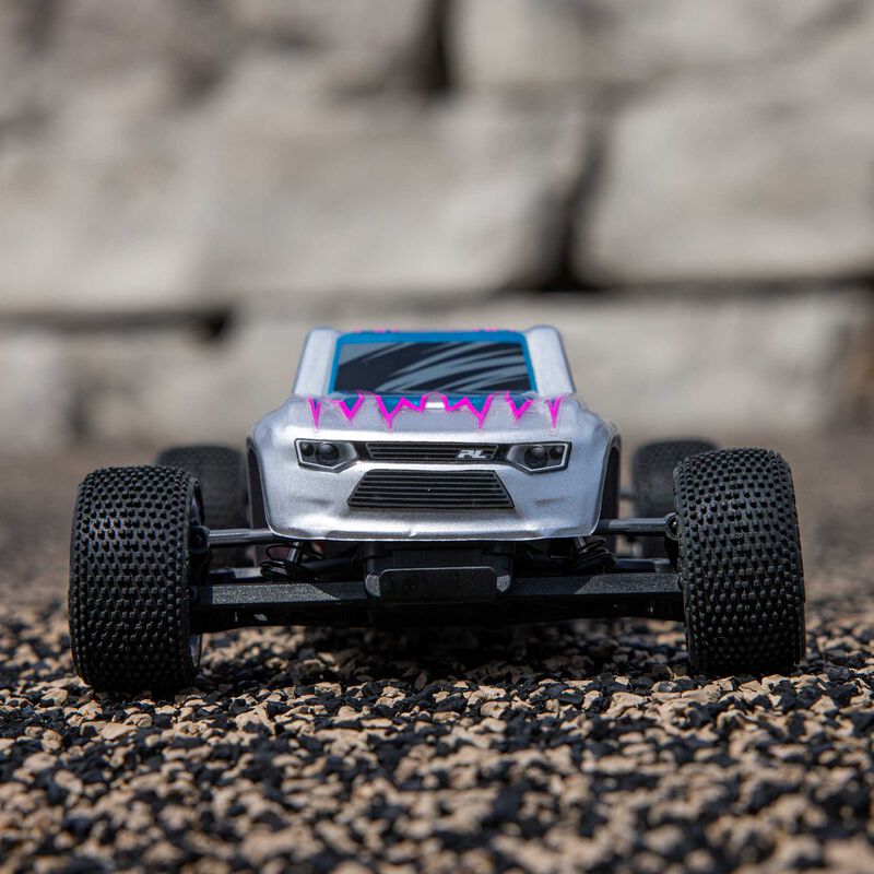 Losi 1/28 Micro-T 2S 2WD RTR Stadium Truck, Silver