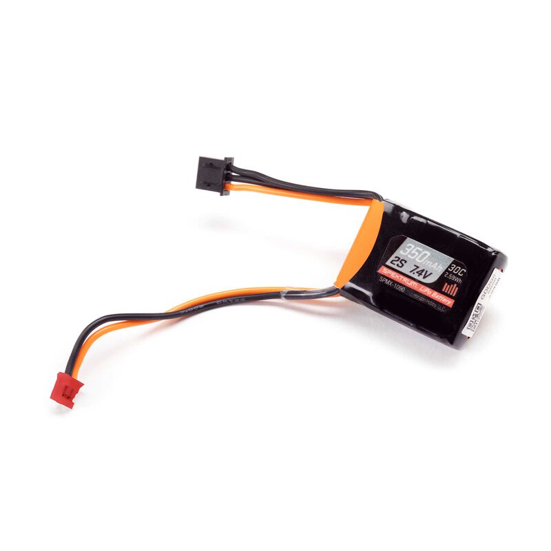 Spektrum Accessories 7.4V 350mAh 2S 30C LiPo Battery: PH2.0