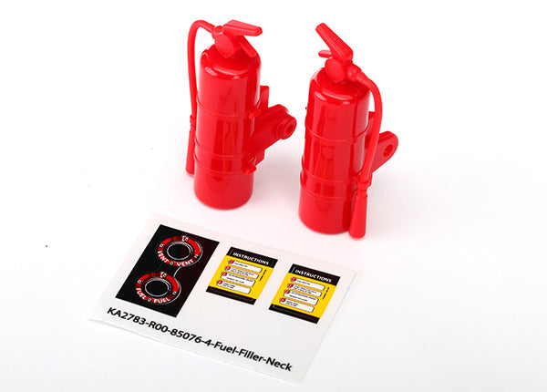 Traxxas Replica Red Fire Extinguishers with Decals (2)
