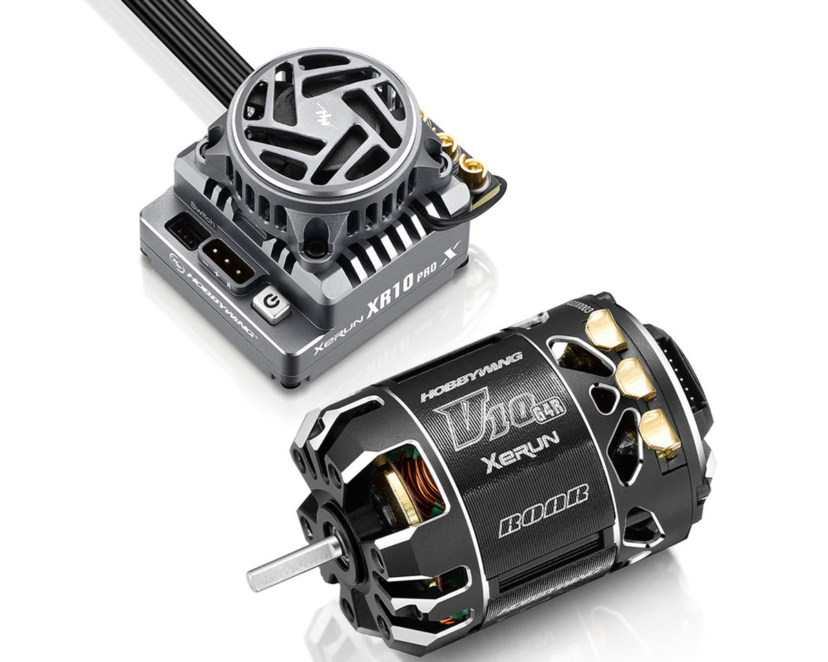 Hobbywing - XR10 Pro G3X Stock Spec Sensored Brushless ESC/V10 G4R Motor Combo (17.5T)