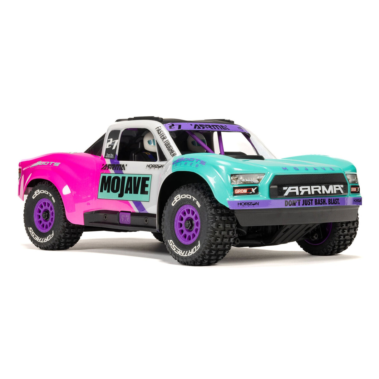 1/16 MOJAVE GROM 223S DSC 4X4 RTR Brushless Desert Truck, Teal (Battery & Charger Included)