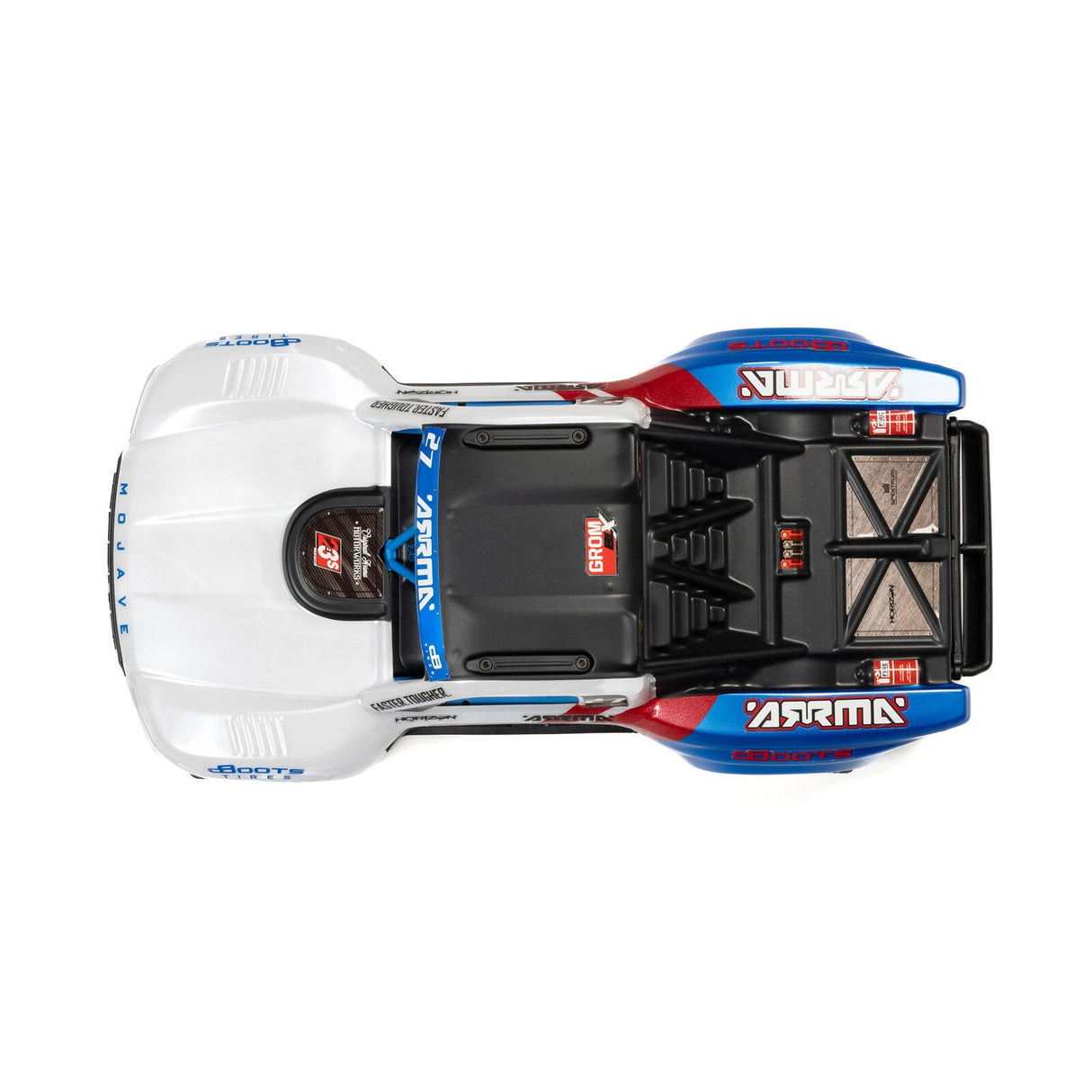 1/16 MOJAVE GROM 223S DSC 4X4 RTR Brushless Desert Truck, White (Battery & Charger Included)