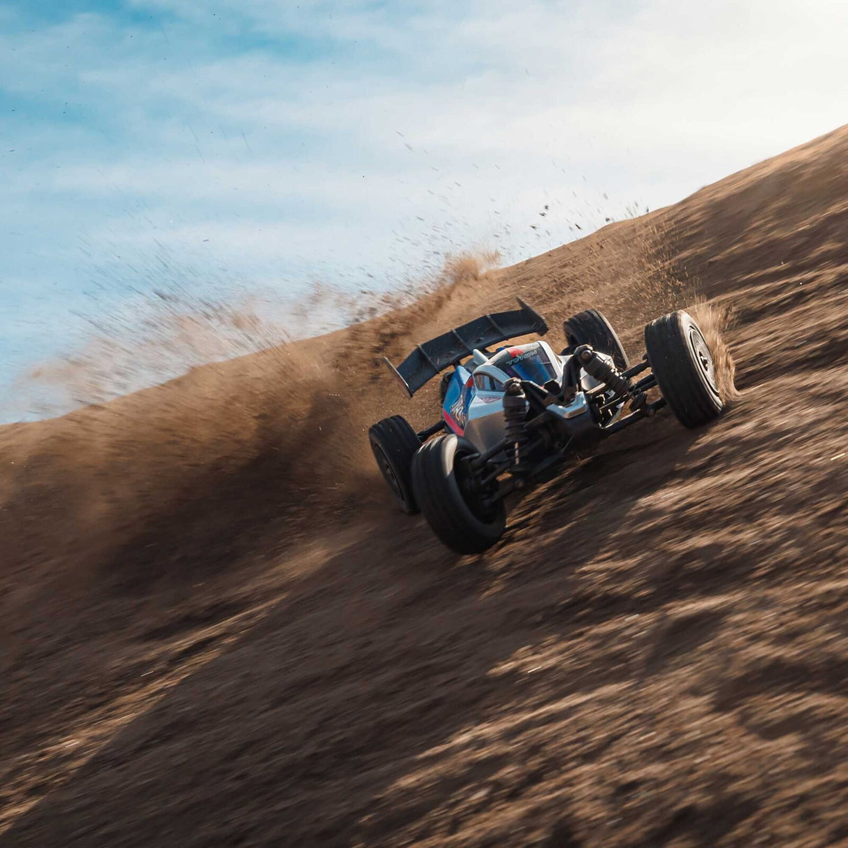 1/14 TYPHON GROM 4X4 RTR Brushed Buggy (Battery & Charger Included), Blue/Silver