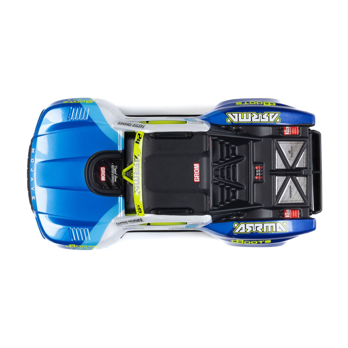 1/16 MOJAVE GROM 4X4 RTR Brushed Desert Truck (Battery & Charger Included), Blue/White