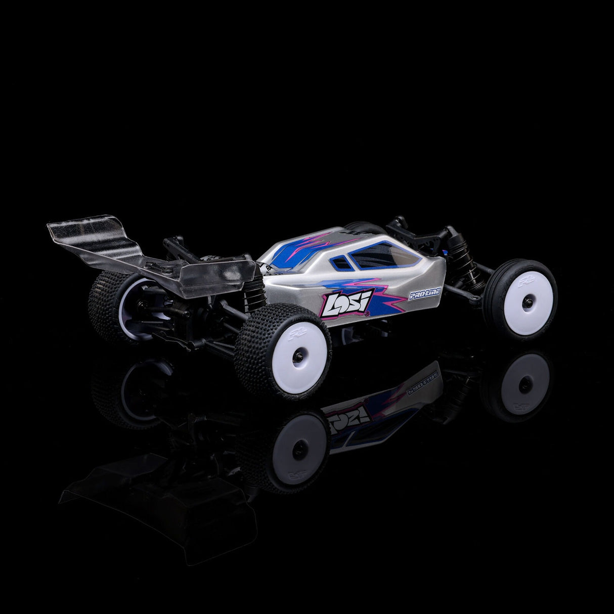 1/24 Losi Micro-B 2WD Buggy Silver RTR (Battery & Charger Included)